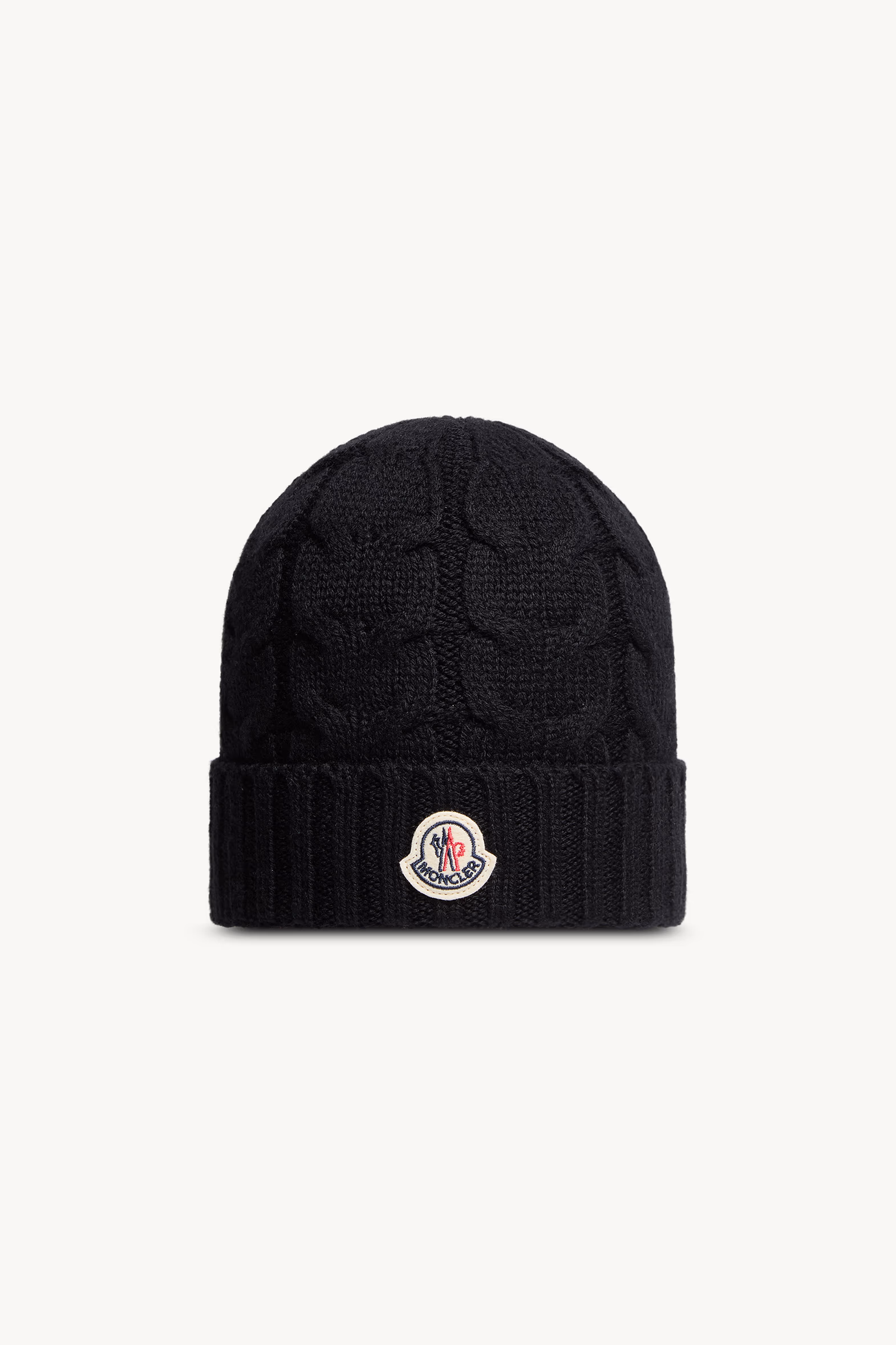 Wool Beanie Boy Black Moncler 0